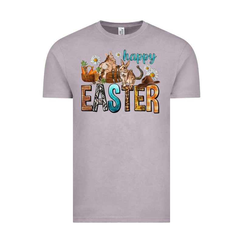 Happy Easter With Cowboy Vintage Tee by NancyCooperArtShop | Teevron