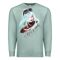Seafoam Vintage Retro Action Bayonetta Adventure Game Birthday Gift Premium Sweatshirt - lanVoArt