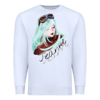 White Vintage Retro Action Bayonetta Adventure Game Birthday Gift Premium Sweatshirt - lanVoArt