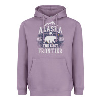 Lavender Alaska The Last Frontier Heavyweight Hoodie - lanVoArt