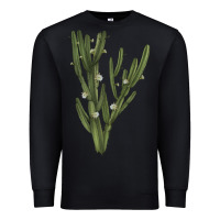 Black cereus jamacaru Premium Sweatshirt - LillyAllenDesigns
