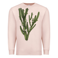 Pale Pink cereus jamacaru Premium Sweatshirt - LillyAllenDesigns