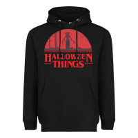 Black Halloween Things Strange Halloween Heavyweight Hoodie - lanVoArt