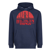 Navy Halloween Things Strange Halloween Heavyweight Hoodie - lanVoArt