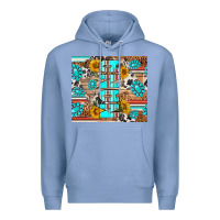 Colony Blue western nana Premium Hoodie - RanaPortraitStore