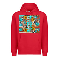 Red western nana Premium Hoodie - RanaPortraitStore