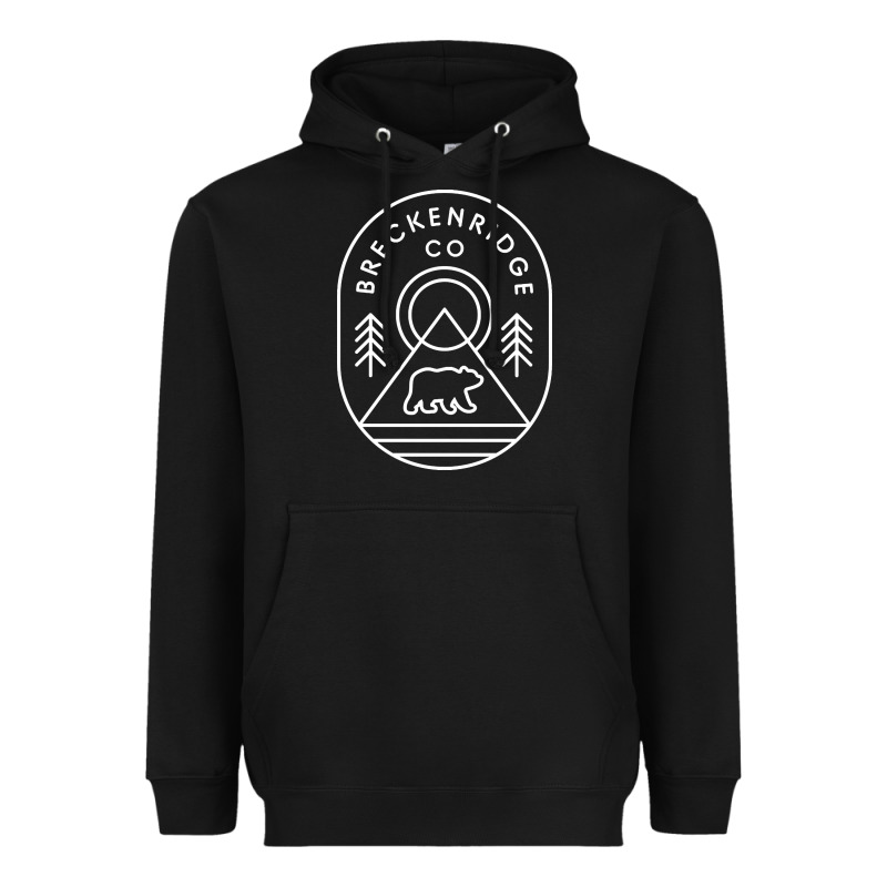 Breckenridge Colorado Bear Mountains Trees Hiking Heavyweight Hoodie by lanVoArt | Teevron