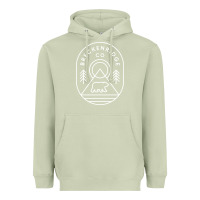 Matcha Breckenridge Colorado Bear Mountains Trees Hiking Heavyweight Hoodie - lanVoArt