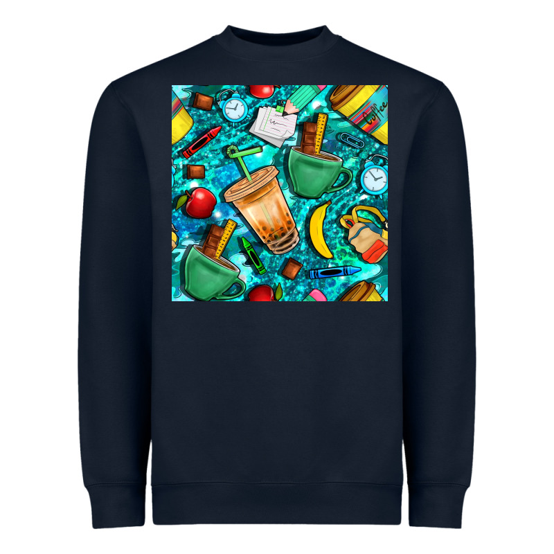 School Boy Coffe Cup With Camouflage Seamless Pattern Bbs Heavyweight Sweatshirt by BundleAndBundleShop | Teevron