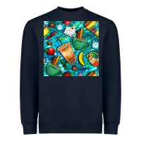 Navy school boy coffe cup with camouflage seamless pattern bbs Heavyweight Sweatshirt - BundleAndBundleShop