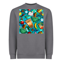 Storm school boy coffe cup with camouflage seamless pattern bbs Heavyweight Sweatshirt - BundleAndBundleShop