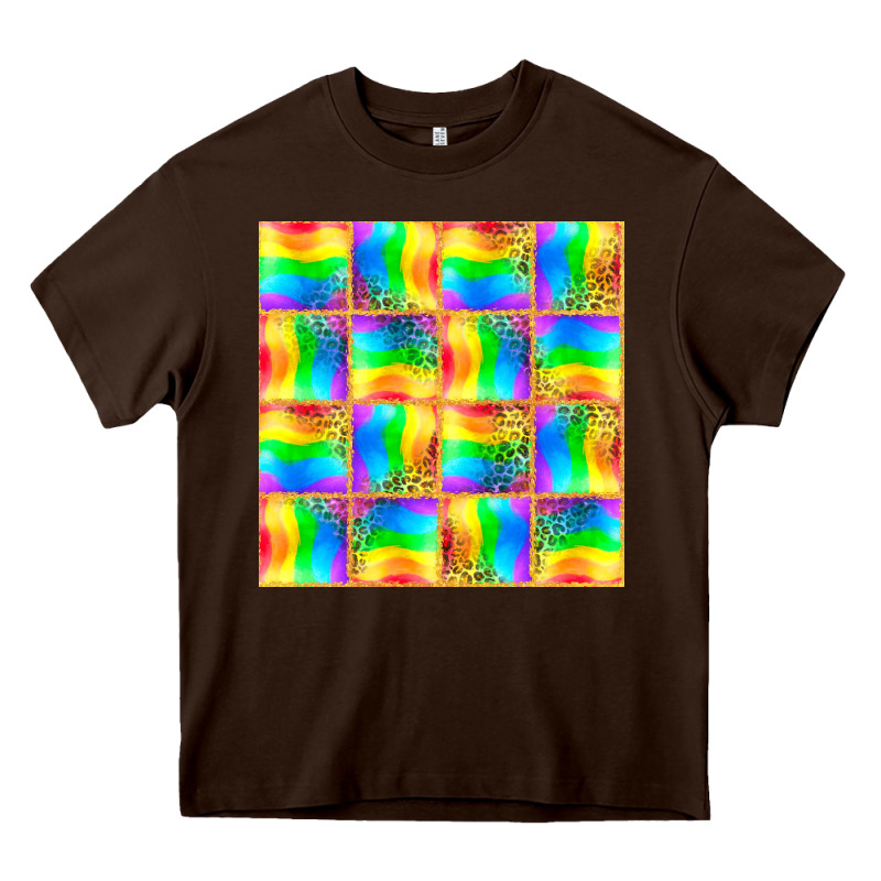Pride Lgbtq Flag And Leopard With Glitter Seamless Heavy Core Tee by BundleAndBundleShop | Teevron