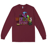 Burgundy witches brew Long Sleeve Tee - CowGirlArtShop