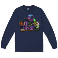 Navy witches brew Long Sleeve Tee - CowGirlArtShop