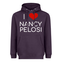 Plum Limited Edition I Love Nancy Pelosi Heart Madam Speaker Democratic Pol Heavyweight Hoodie - lanVoArt