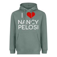 Sage Limited Edition I Love Nancy Pelosi Heart Madam Speaker Democratic Pol Heavyweight Hoodie - lanVoArt