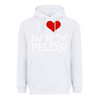 White Limited Edition I Love Nancy Pelosi Heart Madam Speaker Democratic Pol Heavyweight Hoodie - lanVoArt
