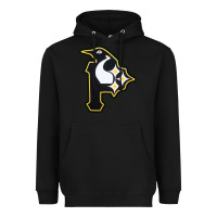 Black pittsburgh combined sports shirt and sticker Heavyweight Hoodie - lanVoArt