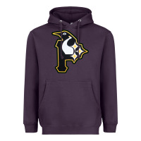 Plum pittsburgh combined sports shirt and sticker Heavyweight Hoodie - lanVoArt