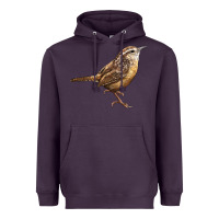 Plum Ccarolina Wren Heavyweight Hoodie - LillyAllenDesigns