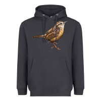 Smoke Ccarolina Wren Heavyweight Hoodie - LillyAllenDesigns