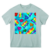 Arona Pride lgbtq flags and leopard seamless pattern Heavy Core Tee - BundleAndBundleShop