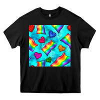 Black Pride lgbtq flags and leopard seamless pattern Heavy Core Tee - BundleAndBundleShop