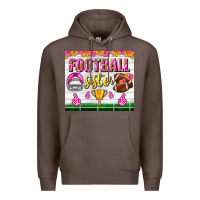 Coffee football sister tumbler Premium Hoodie - BundleAndBundleShop