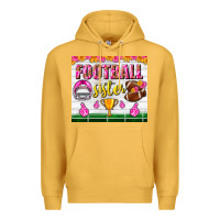 Mustard football sister tumbler Premium Hoodie - BundleAndBundleShop