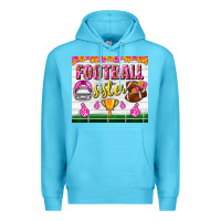 Ocean Blue football sister tumbler Premium Hoodie - BundleAndBundleShop