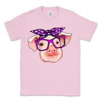 Bubblegum Pink pig with bandana Classic Tee - RanaPortraitStore