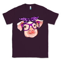 Plum pig with bandana Classic Tee - RanaPortraitStore