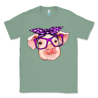 Sage pig with bandana Classic Tee - RanaPortraitStore
