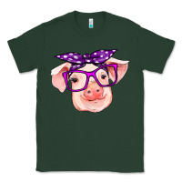 Sports Green pig with bandana Classic Tee - RanaPortraitStore