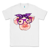 White pig with bandana Classic Tee - RanaPortraitStore