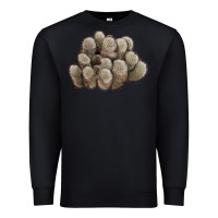 Black brown flowered cactus Premium Sweatshirt - LillyAllenDesigns