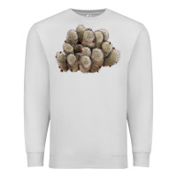 Dove Grey brown flowered cactus Premium Sweatshirt - LillyAllenDesigns