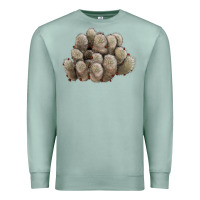 Seafoam brown flowered cactus Premium Sweatshirt - LillyAllenDesigns