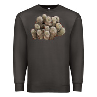 Smoke brown flowered cactus Premium Sweatshirt - LillyAllenDesigns