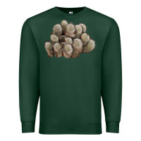 Sports Green brown flowered cactus Premium Sweatshirt - LillyAllenDesigns