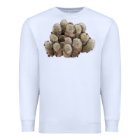 White brown flowered cactus Premium Sweatshirt - LillyAllenDesigns