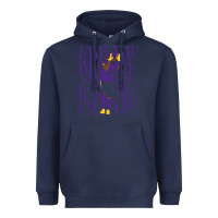 Navy Justin Jefferson -Griddy Gang Heavyweight Hoodie - lanVoArt