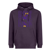 Plum Justin Jefferson -Griddy Gang Heavyweight Hoodie - lanVoArt