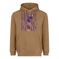 Toasted Coconut Justin Jefferson -Griddy Gang Heavyweight Hoodie - lanVoArt