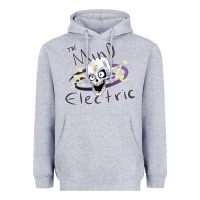 Heather Grey the mind electric Heavyweight Hoodie - lanVoArt