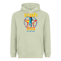 Rush Blue Starman 2112  40th Anniversary Heavyweight Hoodie | Teevron