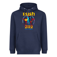Navy rush blue starman 2112  40th anniversary Heavyweight Hoodie - lanVoArt
