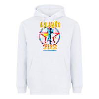 White rush blue starman 2112  40th anniversary Heavyweight Hoodie - lanVoArt