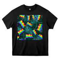 Black Pride lgbtq flags with leopard seamless pattern Heavy Core Tee - BundleAndBundleShop