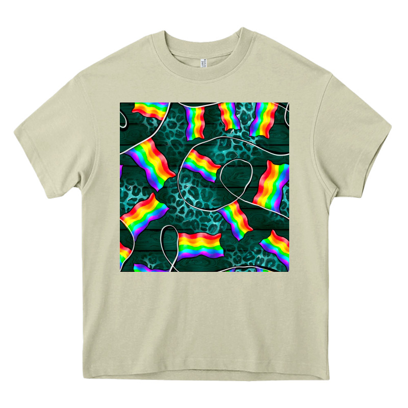 Pride Lgbtq Flags With Leopard Seamless Pattern Heavy Core Tee by BundleAndBundleShop | Teevron